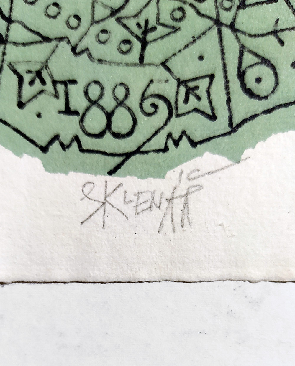 Sklenář Zdeněk – PF 1970, původní litografie s barevným podtiskem, 1969