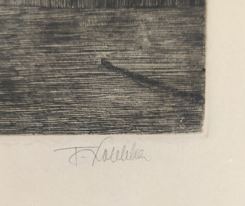 Kobliha František – Maltézské náměstí, původní lept, str. gr. soupisu 371, 1936