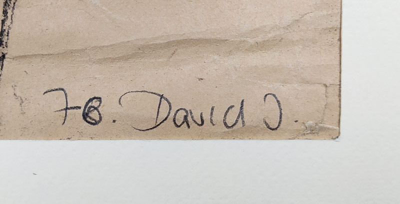 David Jiří – Zdena, studie ženy, kresba uhlem, 1976