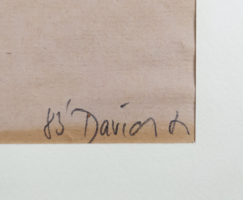 David Jiří – Zdena, sedící akt, kresba uhlem, 1983