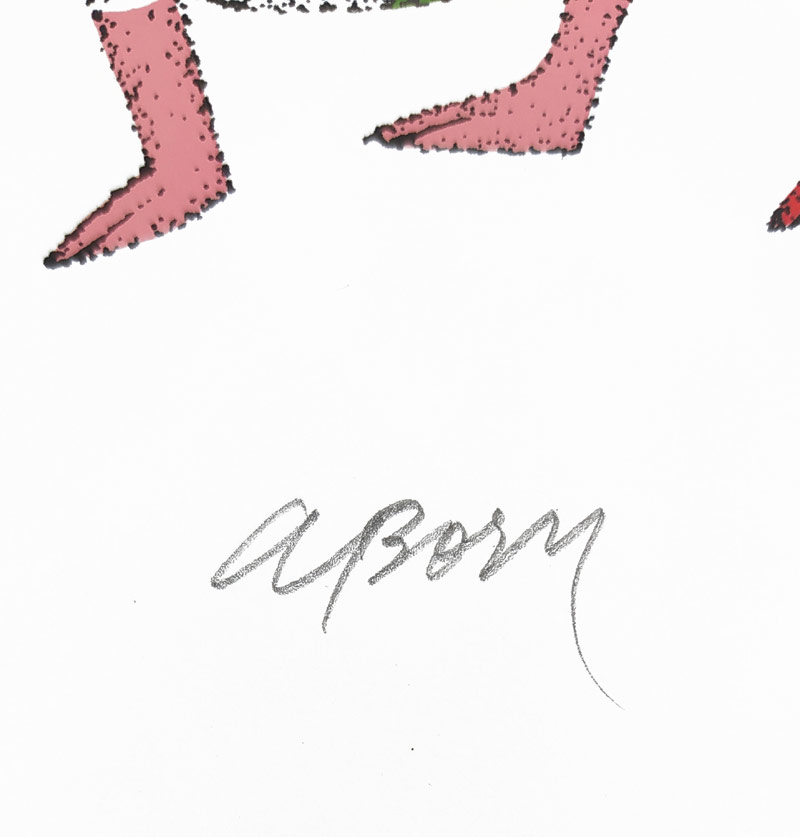 Born Adolf – Všichni jsme si rovni, signovaná barevná serigrafie, 1996