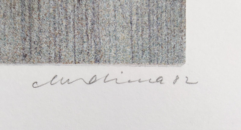 Chadima Jiří – Autorský tisk, barevná litografie, 1982