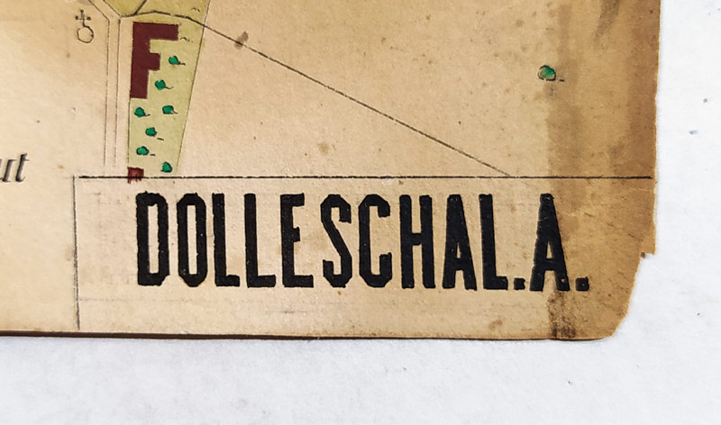 Olomouc a okolí – Antonín Doležal, staře kolorovaná kresba tuší, ca 1870