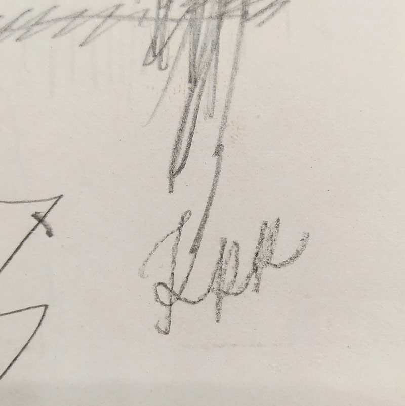 Konůpek Jan – Velhartice, kresba tužkou, 1911