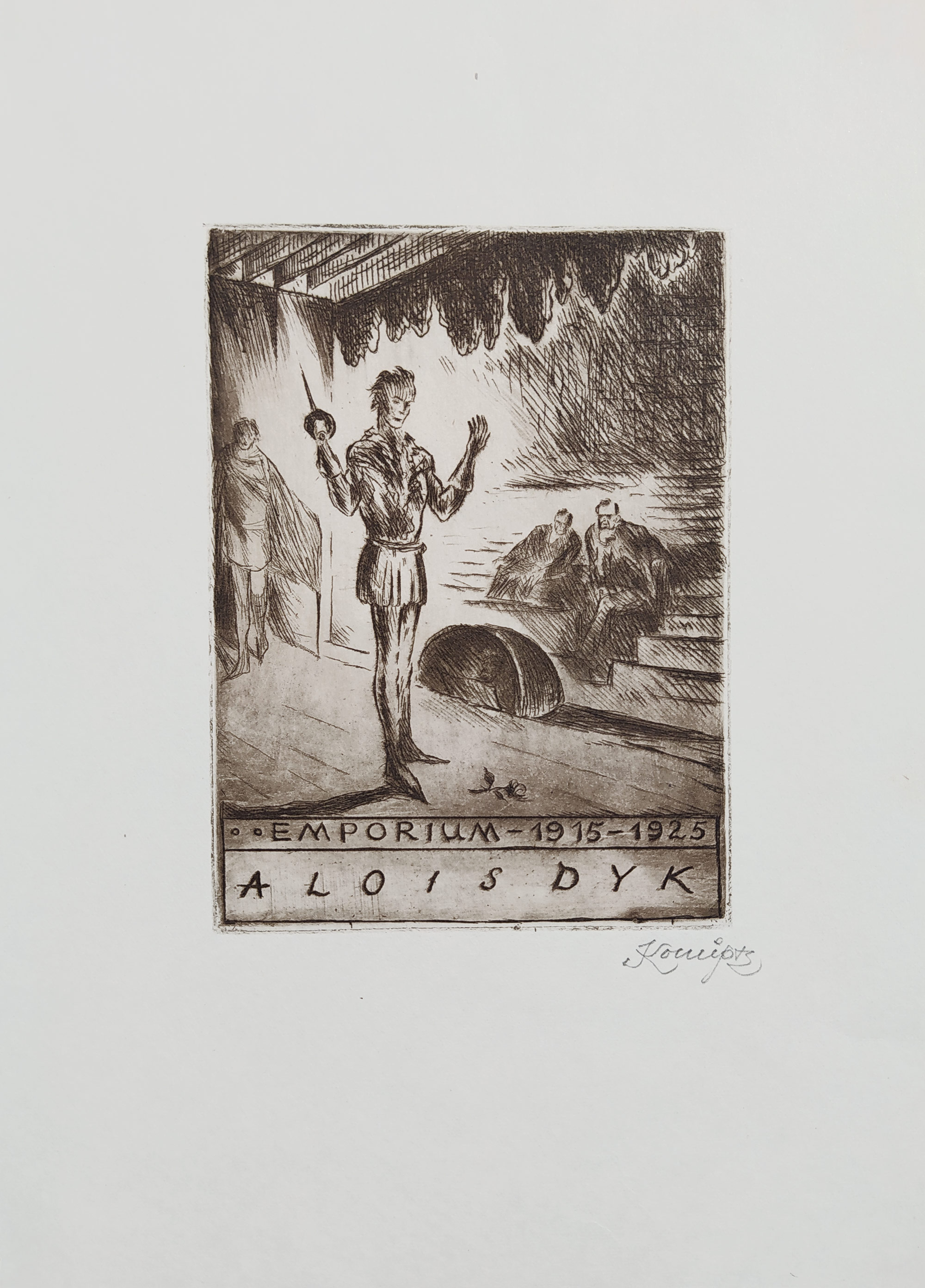 Konůpek Jan – Emporium 1915–1925, Alois Dyk, lept s barevným podtiskem, 1925