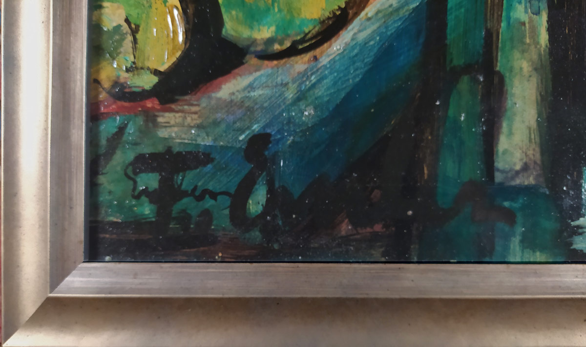 Emler František – Halles de Paris, olejomalba na kartonu, 70–80. léta