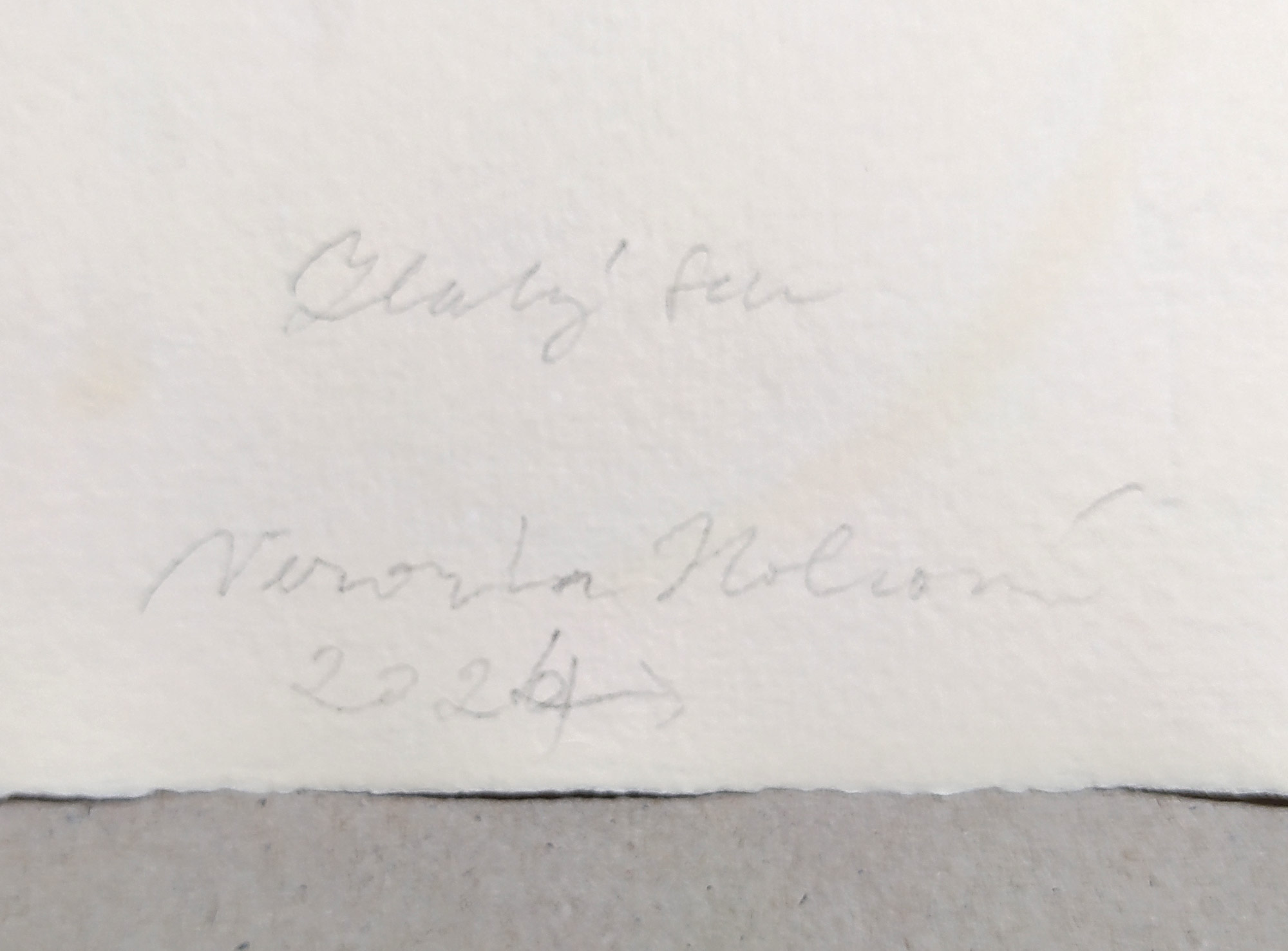 Holcová Veronika – Zlatý sen, olejomalba na ručním papíře Losín, 2024