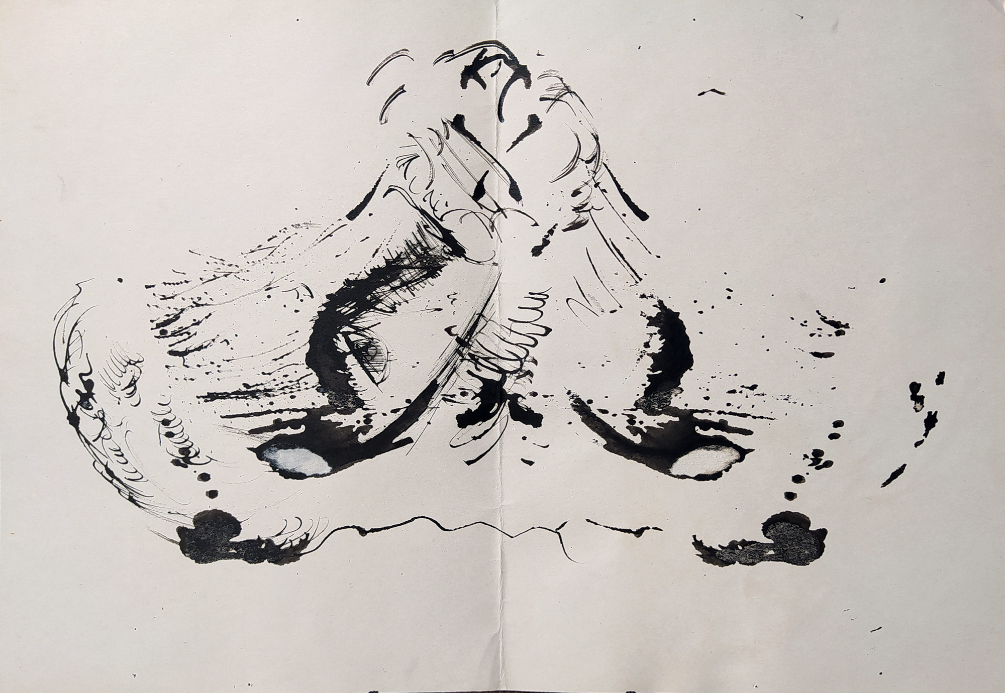 Sivko Václav – Dvě studie, oboustranná kresba perem, 1945–1947