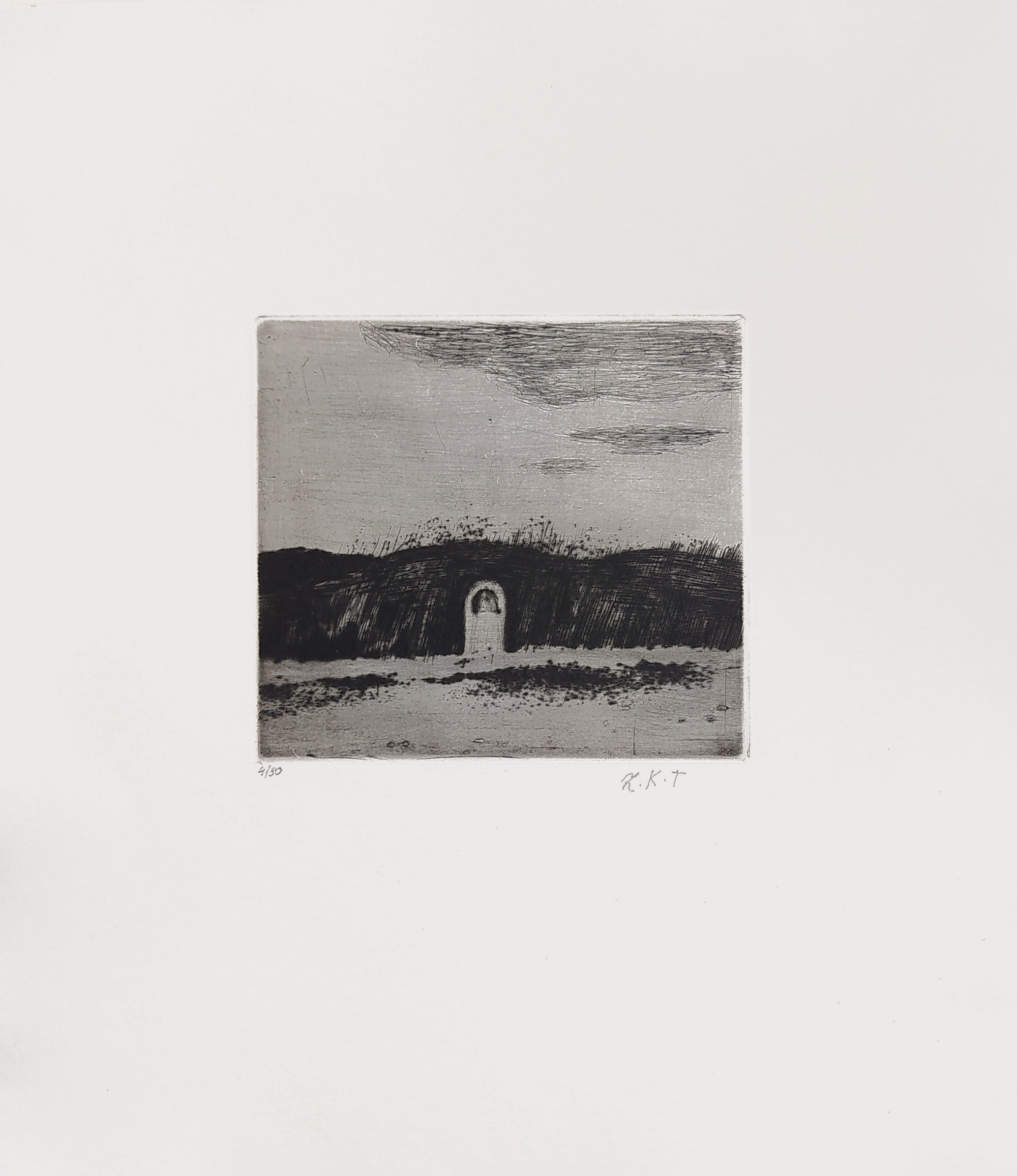 Kabátová-Táborská Zdena – U cesty, původní lept, číslováno 4/50, nedatováno