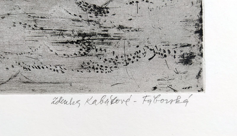 Kabátová-Táborská Zdena – Prosebník, původní lept, číslováno 11/20, nedatováno