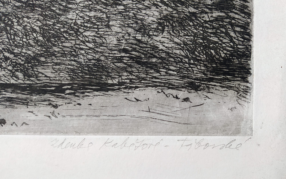 Kabátová-Táborská Zdena – Baobab, původní lept, číslováno 4/20, nedatováno