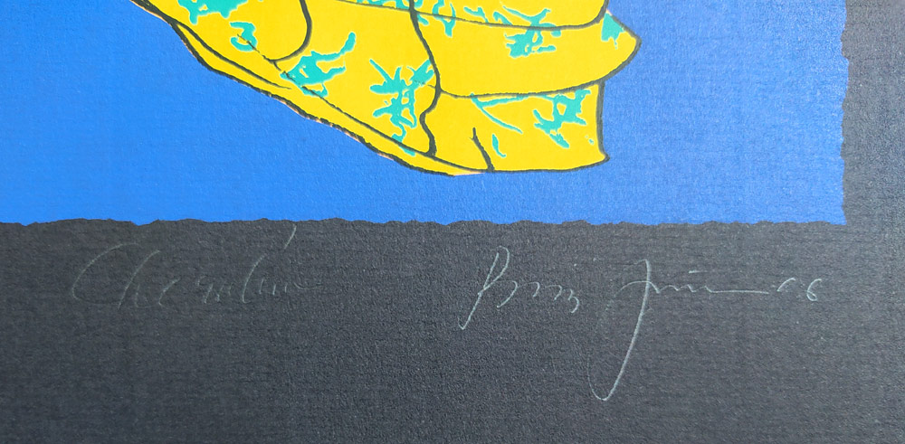 Jirků Boris – Cherubín, barevná serigrafie, 2000