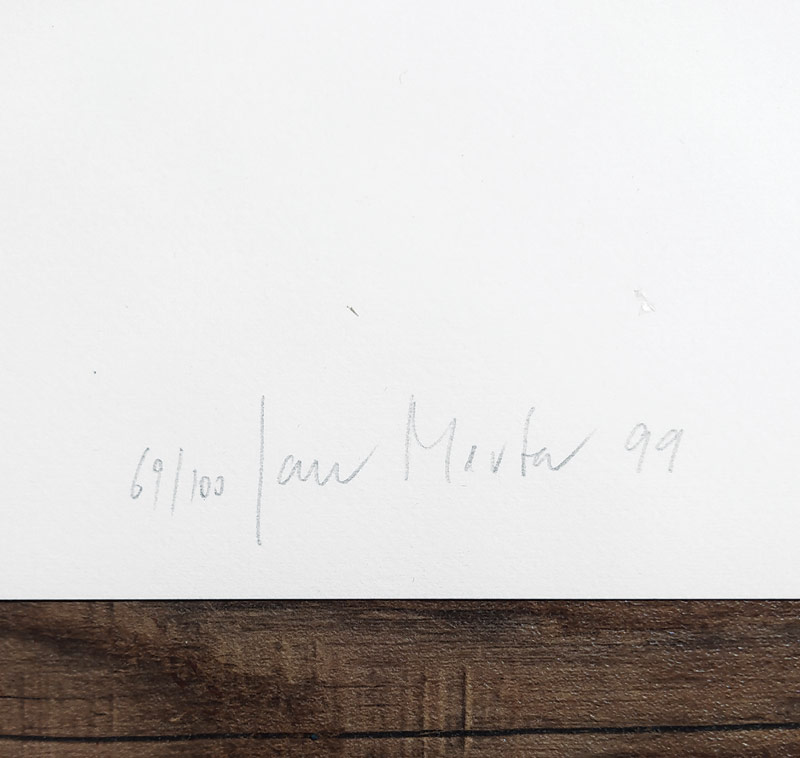 Merta Jan – Chatka 2, signovaná serigrafie na papíře, číslováno 69/100, 1999