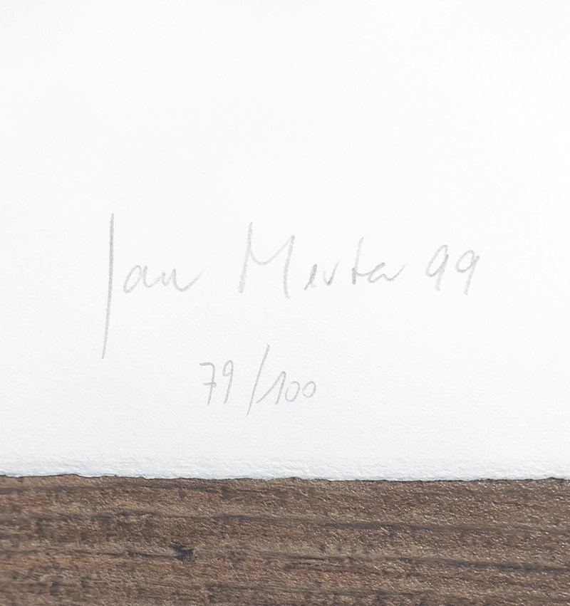 Merta Jan – Chatka 4, signovaná serigrafie na papíře, číslováno 79/100, 1999