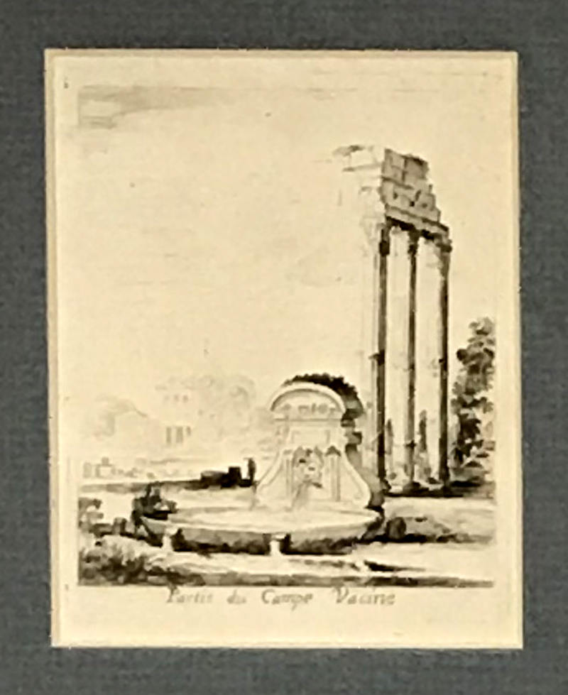 Římské památky – Israel Silvestre, 5 původních leptů, 1640–1656