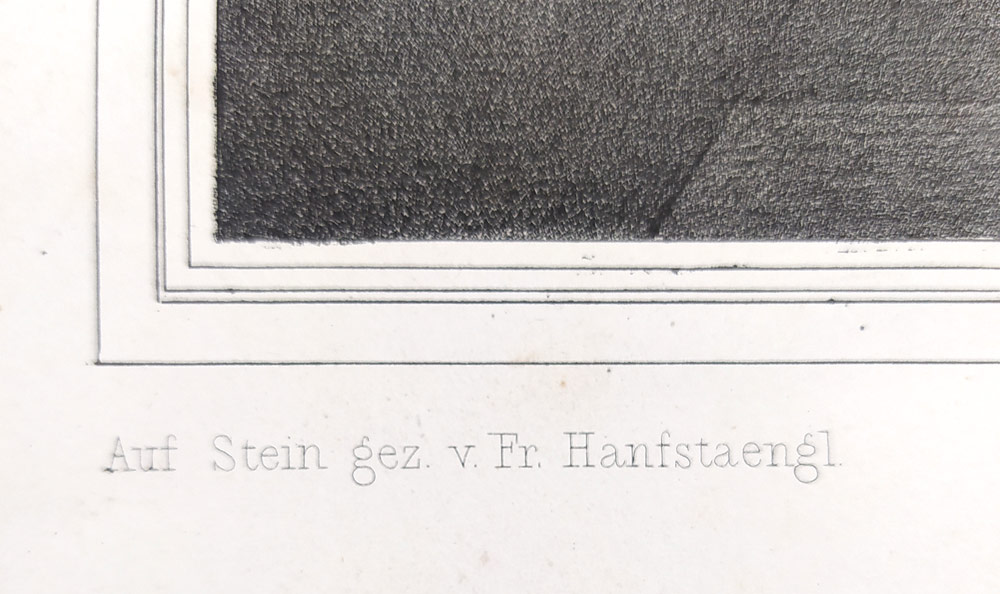 Zuzana v lázni – Franz Hanfstaengl, dle Paola Veronese, původní rozměrná litografie, ca 1837