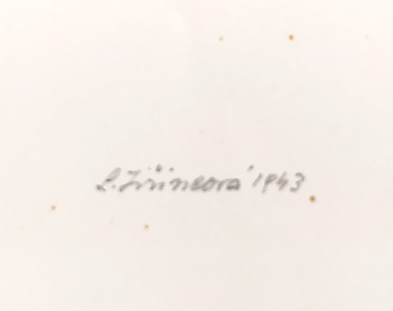 Jiřincová Ludmila – Kytička, původní litografie, číslováno 85/300, 1943