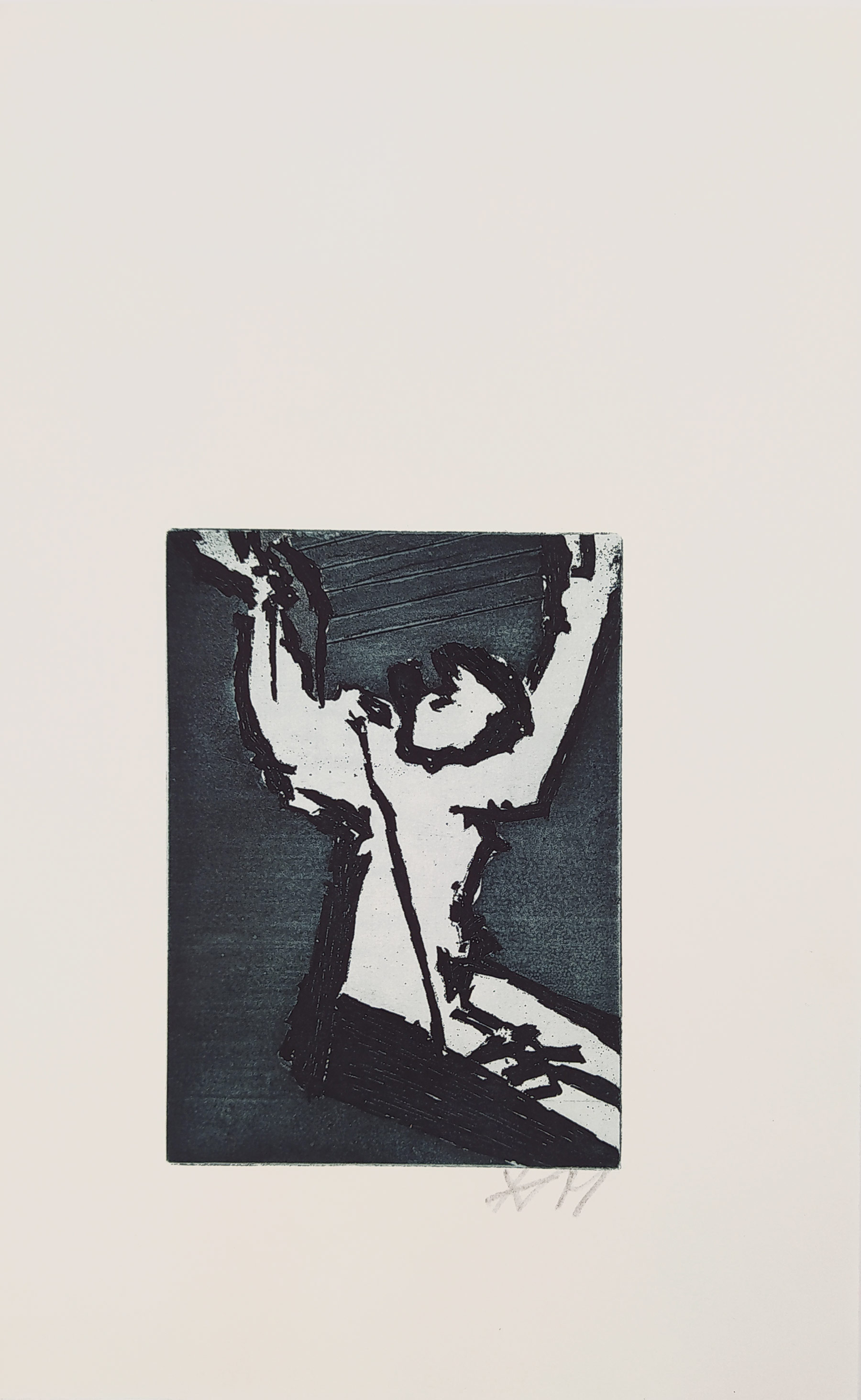 Koblasa Jan – Máj (K. H. Mácha), původní barevná akvatinta, 1995