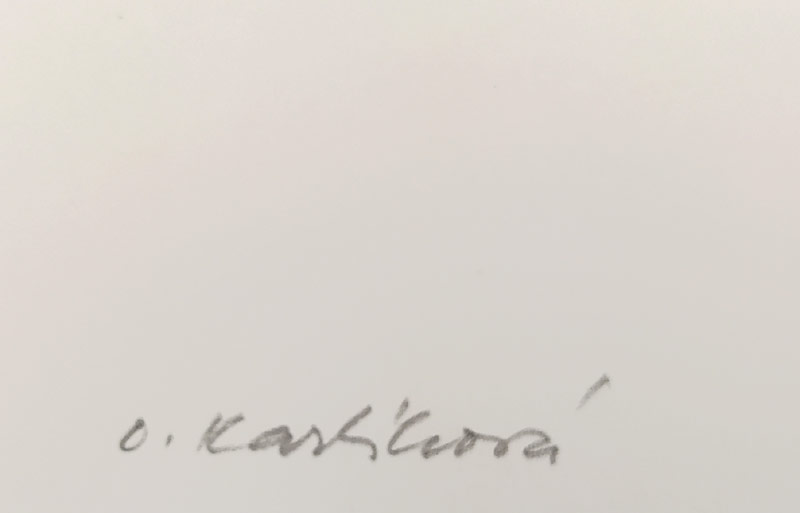 Karlíková Olga – Skřivani, původní litografie, číslováno 27/100, 1990