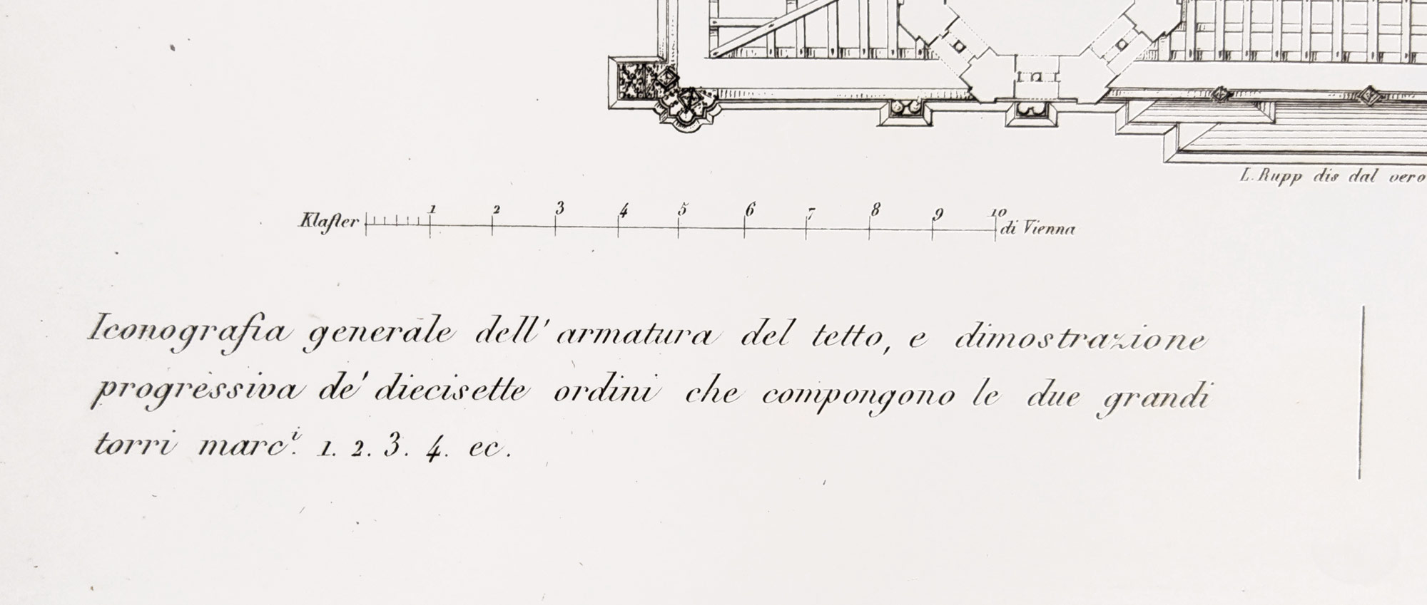 Vídeň – Katedrála svatého Štěpána, Ladislaus Rupp, původní lept, 1824