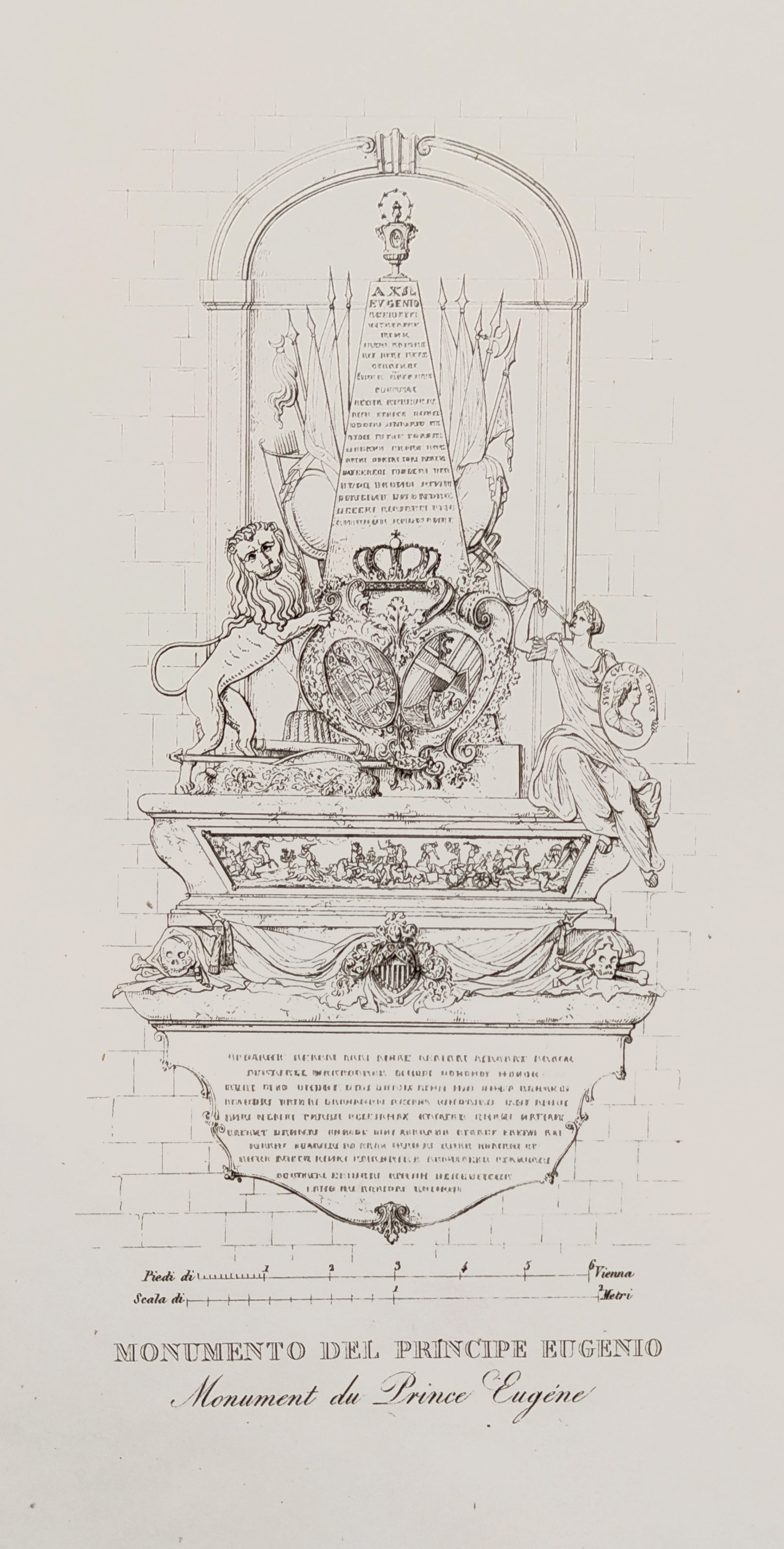Vídeň – Katedrála svatého Štěpána, Ladislaus Rupp, původní lept, 1824