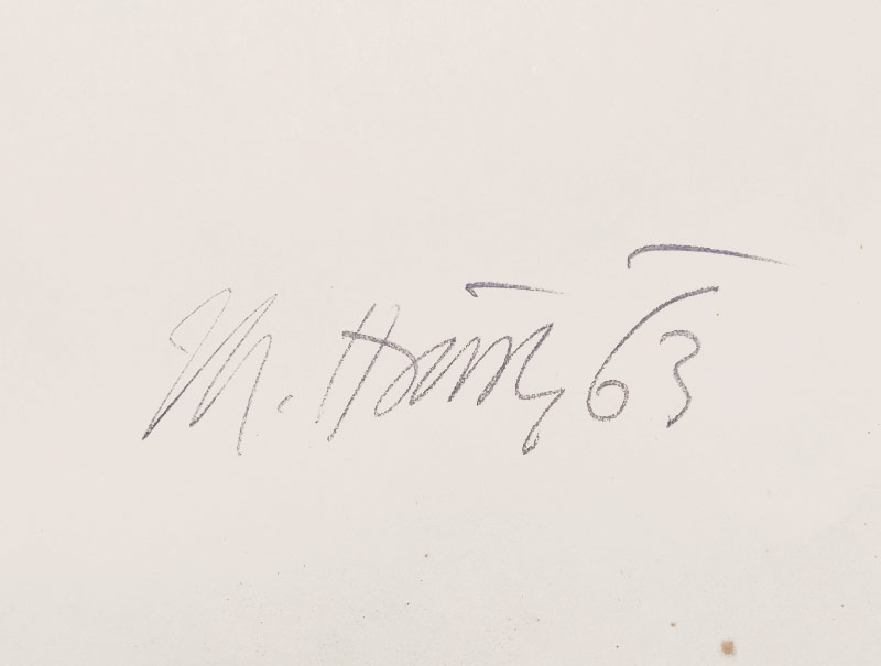 Hanák Mirko – Tetřev hlušec, původní barevná litografie, 1963