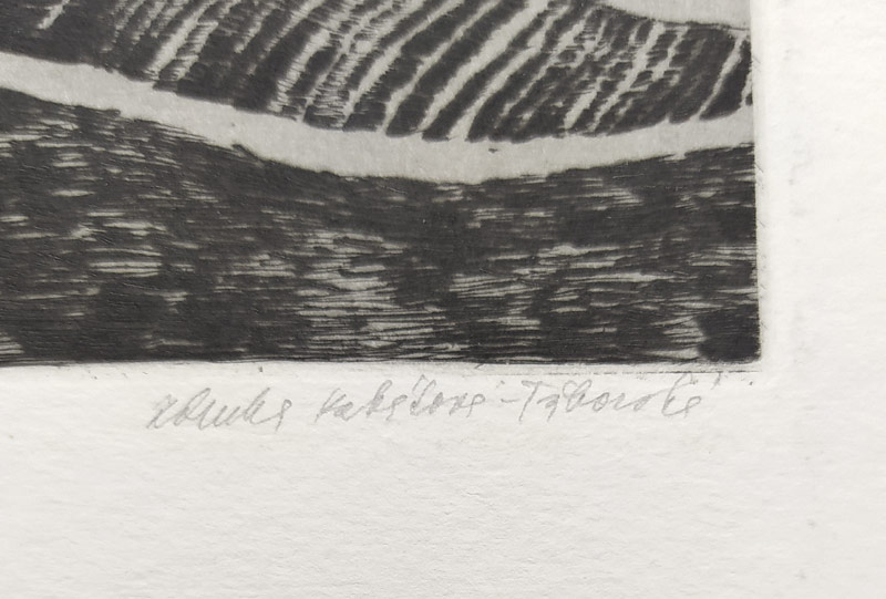 Kabátová-Táborská Zdena – Krajina, původní lept, číslováno 14/30, nedatováno