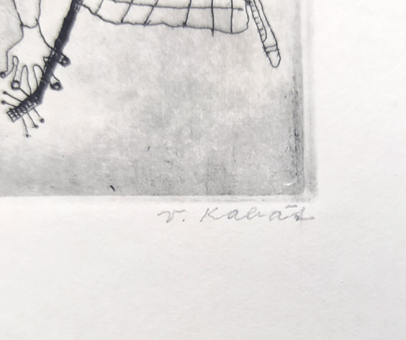 Kabát Václav – Blázni, původní lept, číslováno 32/40, nedatováno