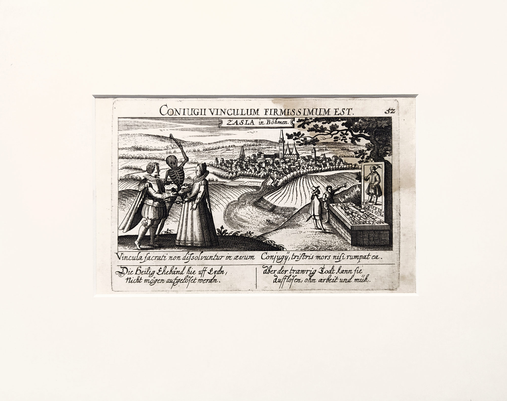 Čáslav – Daniel Meissner, Eberhard Kieser, původní mědiryt, 1. vydání, 1623