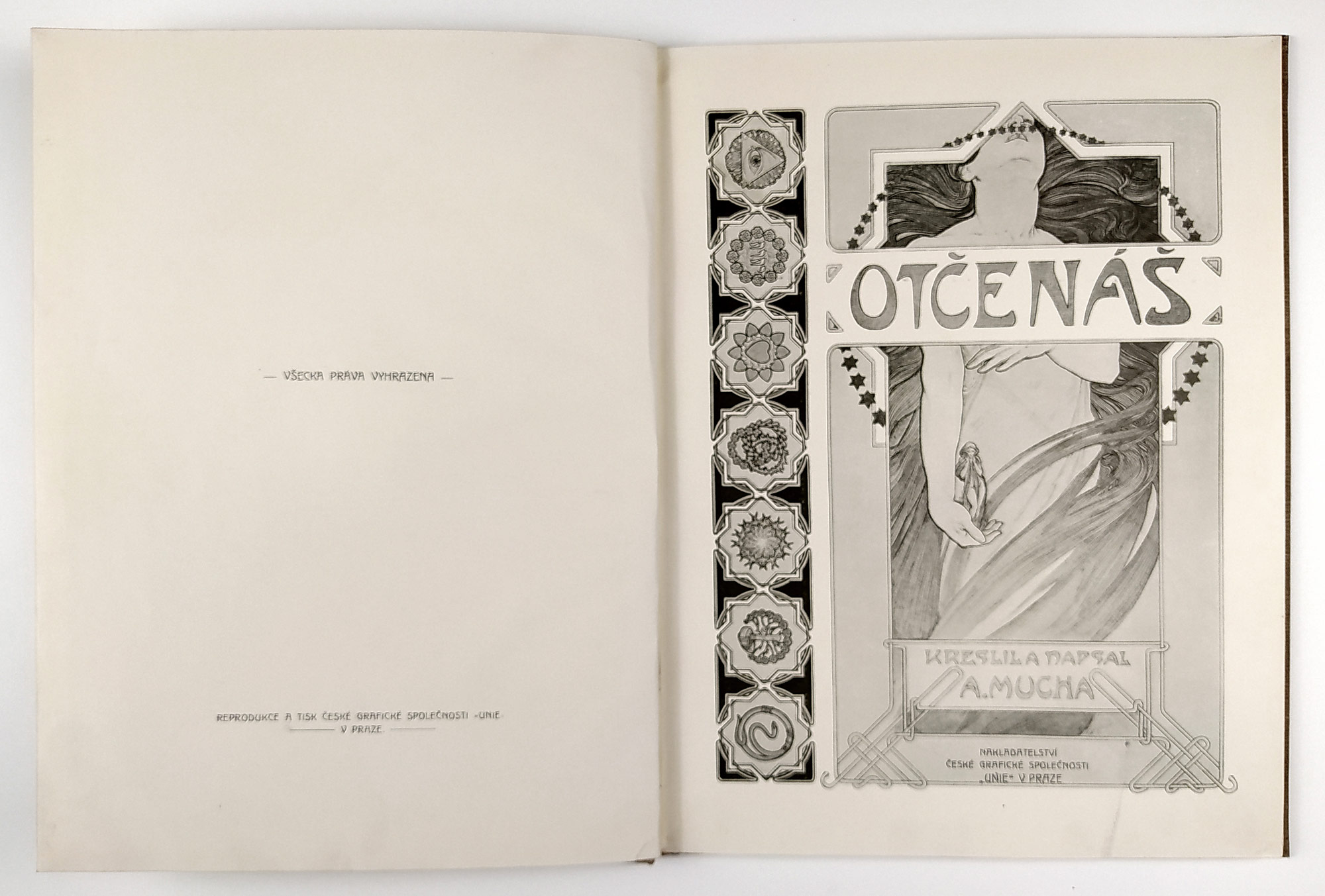 Mucha Alfons – Otčenáš. Kreslil a napsal A. Mucha