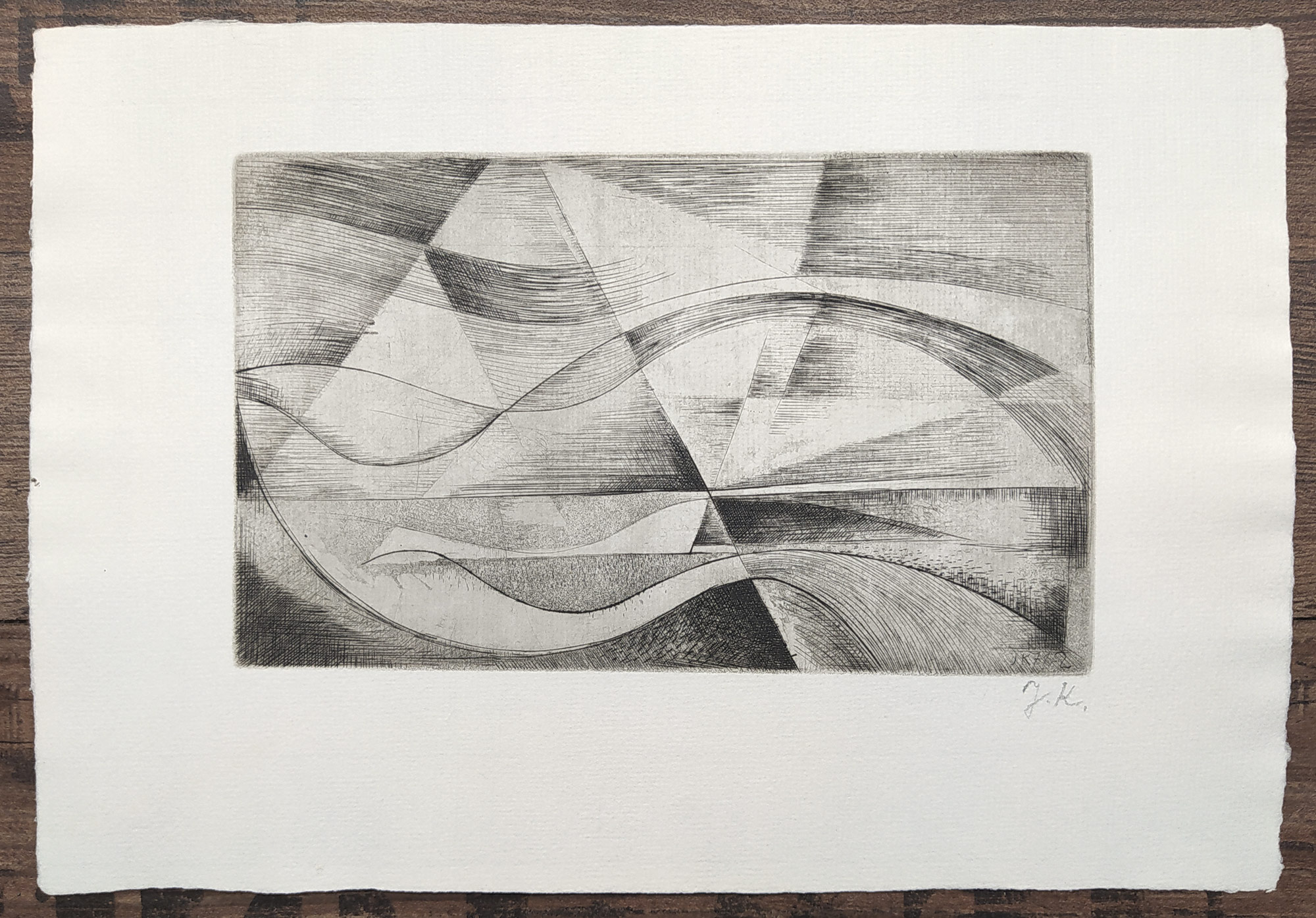Kubíček Jánuš – Bez názvu, kombinovaná technika, 1972