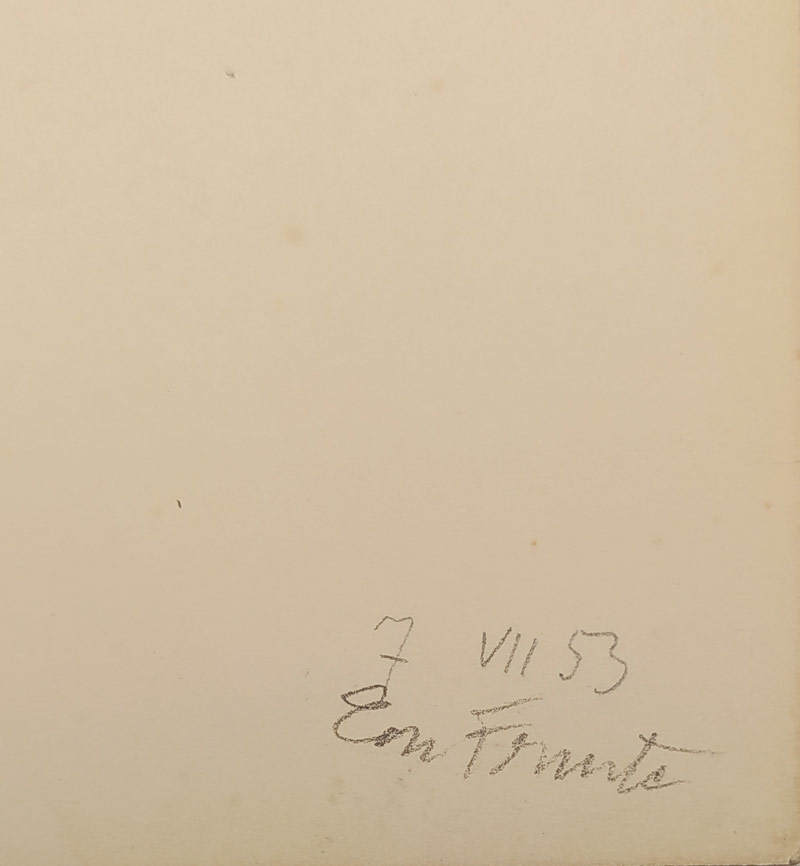 Frinta Emanuel – Taneční studie, jemná kresba tužkou, 7. VII. 1953