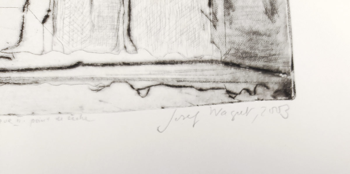 Wagner Josef ml. – Předměstí II., původní suchá jehla, číslováno 3/30, 2003