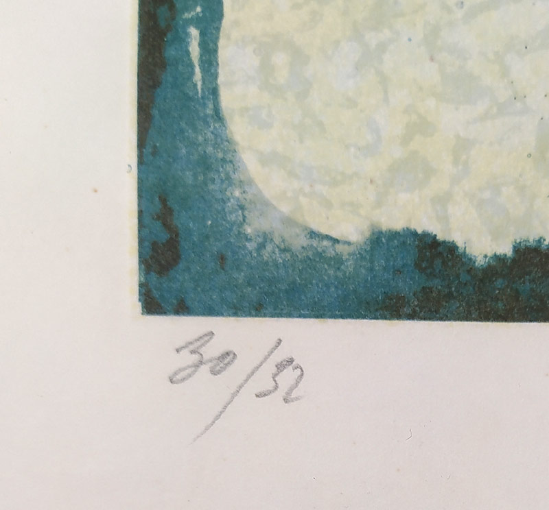 Jelínek Oldřich – Von Gottes Gnaden, barevná litografie, číslováno 30/32, 1981