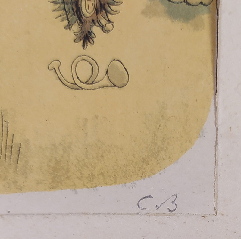 Bouda Cyril – Dostavník, barevná kamenorytina, 1954