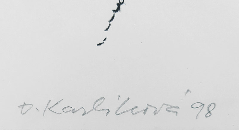 Karlíková Olga – Skřivani, původní litografie, číslováno 21/100, 1998