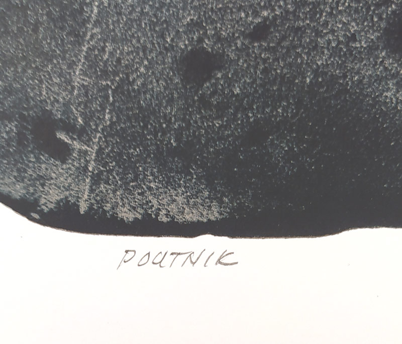 Janíček James – Poutník, velkoformátová barevná litografie, číslováno 1/80, 1991