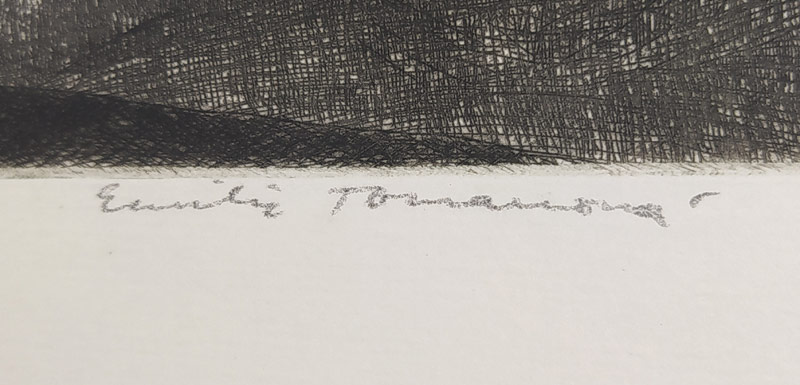 Tomanová Emilie – Mysliveček, původní barevný lept, číslováno 2/150, ca 1980