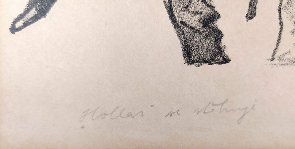 Boettinger Hugo – Hollar se stěhuje, původní litografie, 1928