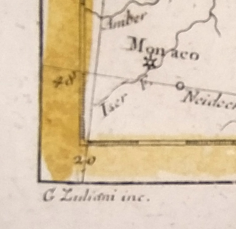 Čechy, Morava, Slezsko a Lužice – Antonio Zatta, staře kolorovaný původní mědiryt, 1796