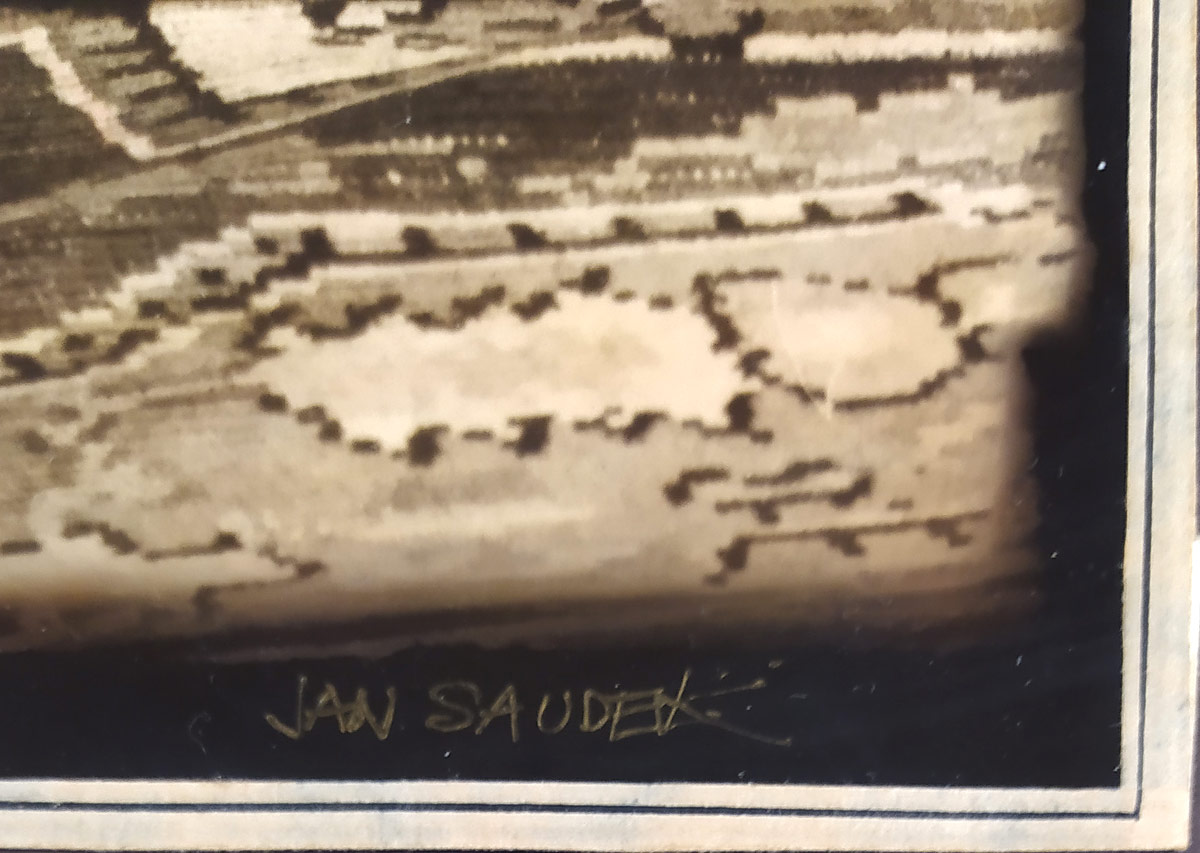 Saudek Jan – Margit a Lucie #415, velkoformátová kolorovaná autorská fotografie, 1991