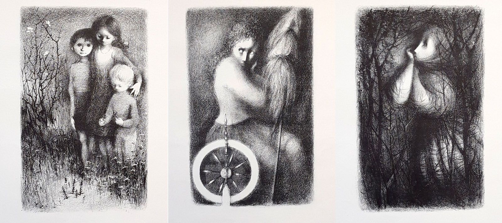 Jiřincová Ludmila – Kytice, 14 původních litografií, 1951