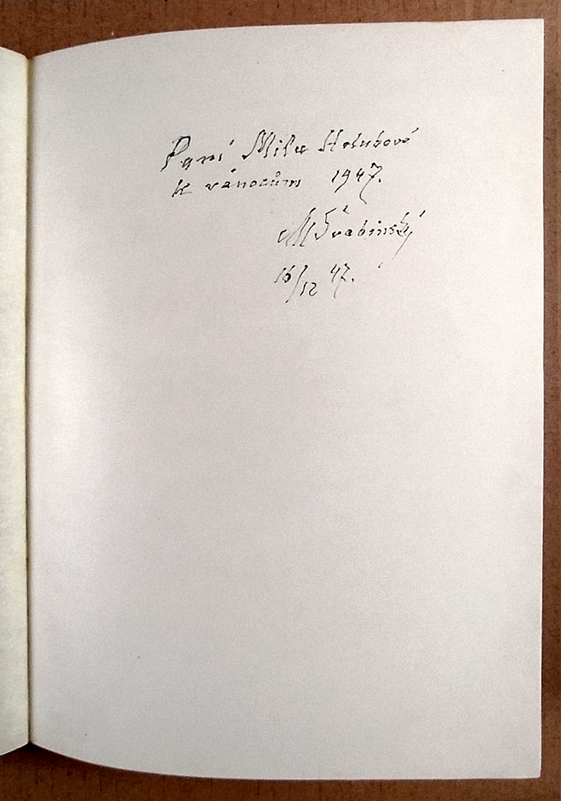 Švabinský Max – Poledne. Milostné listy. S věnováním autora