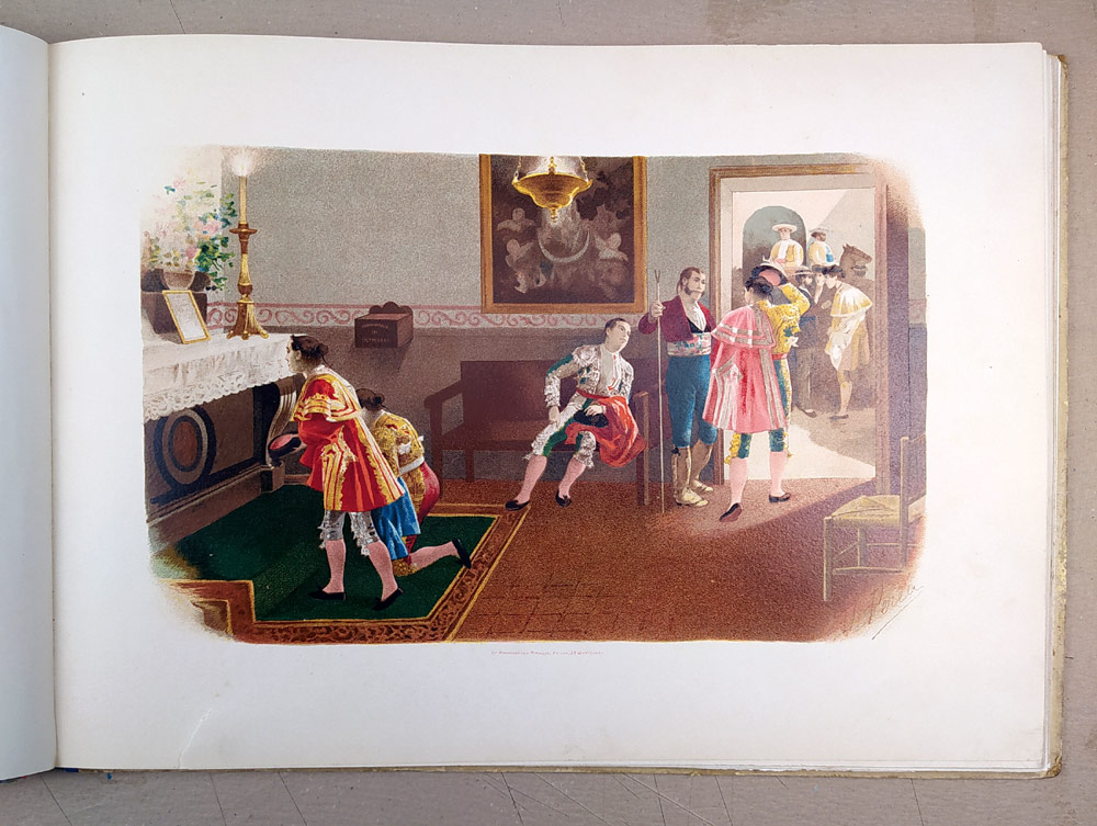 Perea Don Daniel – Á Los Toros, 28 původních kolorovaných litografií, před rokem 1900