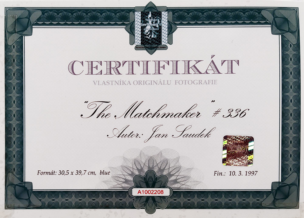 Saudek Jan – The Matchmaker, kolorovaná autorská fotografie, 1987