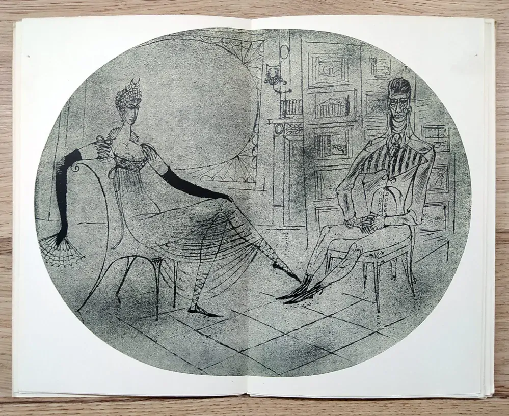 Lermontov M. J. – U hraběnky V. byl hudební večírek, ilustrace: František Tichý, 1941