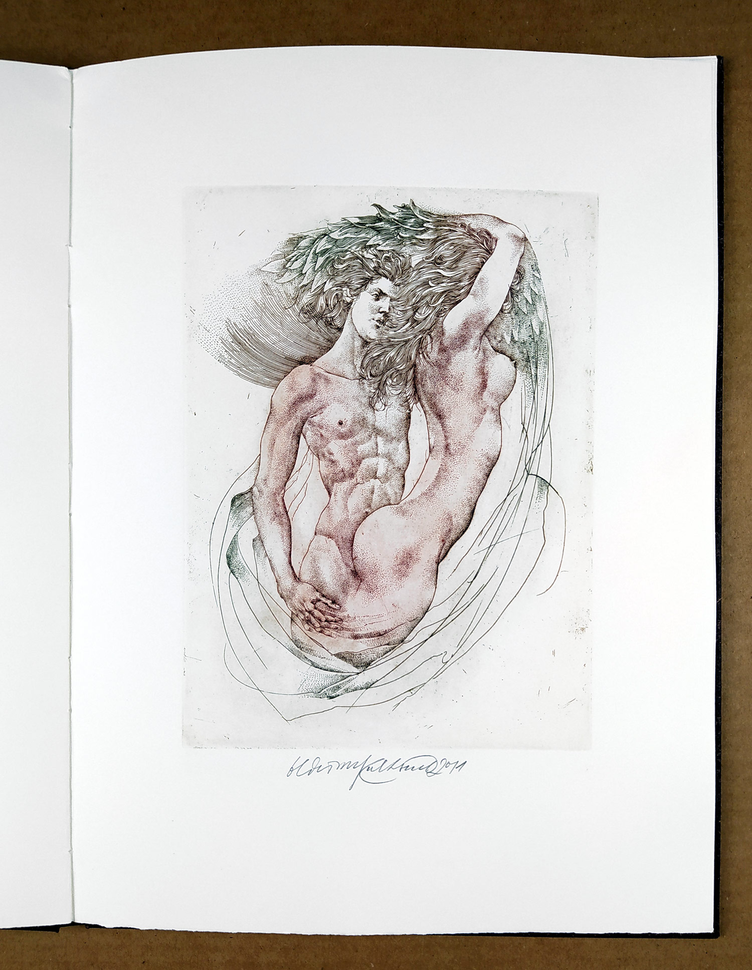 Kulhánek Oldřich – Giannakos Christos, The Fall, zrnkové lepty, číslovaný výtisk, 24/80, 2011