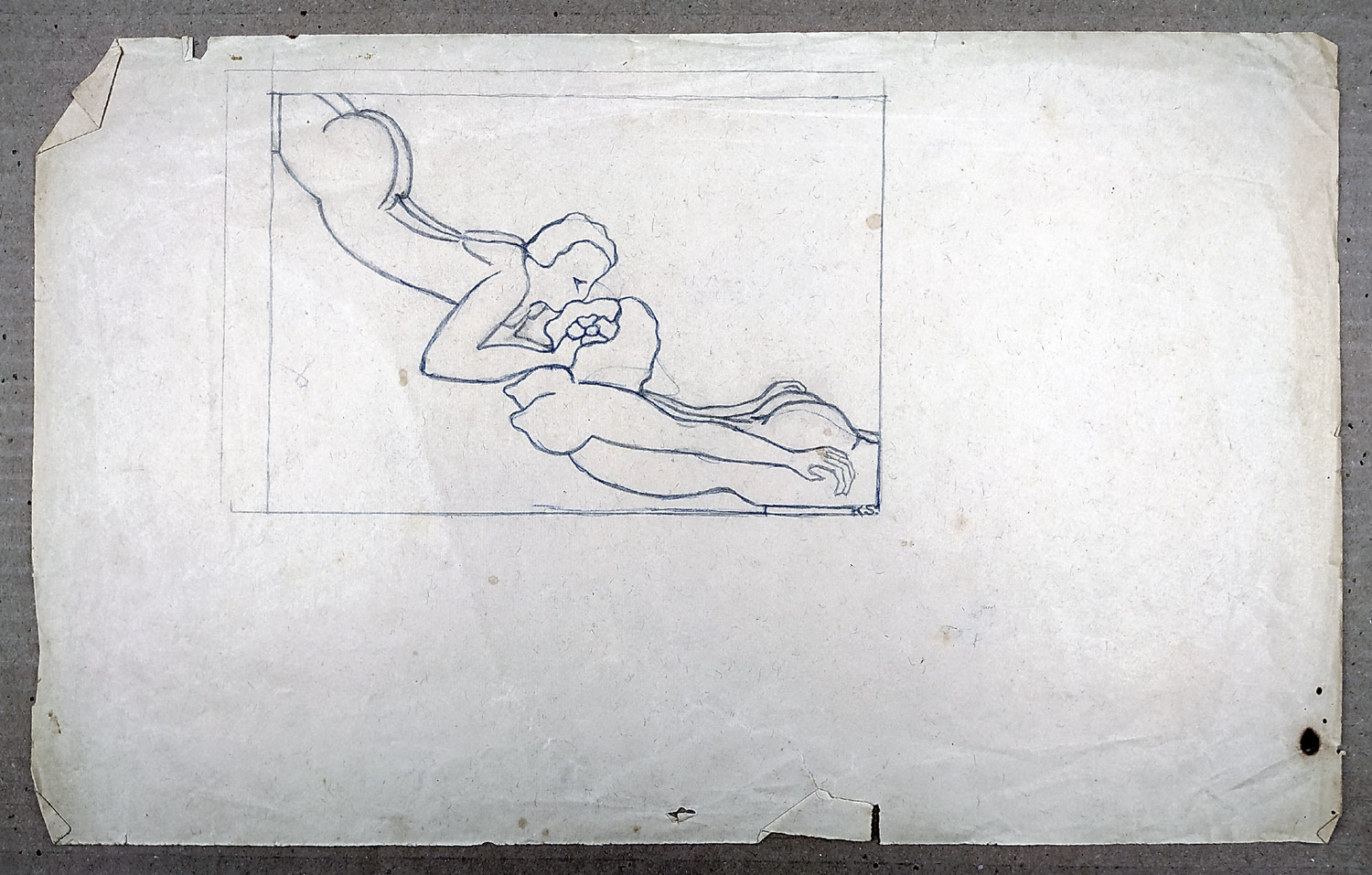 Šlenger Karel – Konvolut pěti prací, kresby a grafika, nedatováno