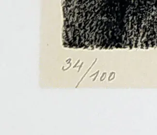 Švabinský Max – Petúnie, původní litografie se žlutým podtiskem, 1954