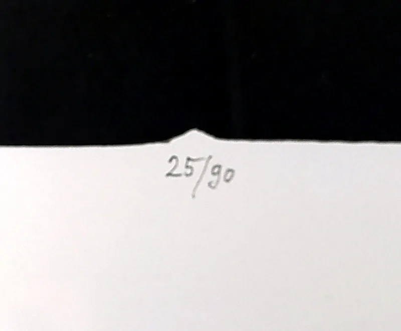 Liesler Josef – Múza, velkoformátová barevná litografie, číslováno 25/90, 1995